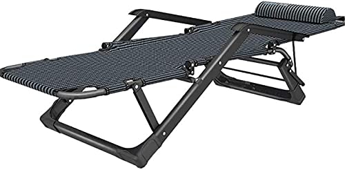 HCZION Liege-Sonnenliege, Liegestühle im Freien, klappbarer Liegestuhl für den Außenbereich, Garten-Klappstuhl, Terrassensessel, Liegestühle für den Innenbereich (Blaue Streifen)