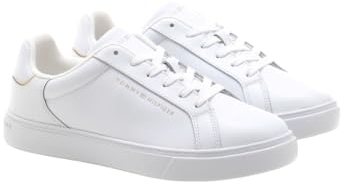 Tommy Hilfiger Runner Sneaker Mujer Essential Court Sneaker de Piel, Blanco (White), 37