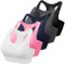HBselect Sport BH Bustier Damen Bralette Nathloser mit Polstern Sportbekleidung Baumwolle ohne Bügel atmungsaktiv Joggen Yoga Jumping Fitness Schwarz Grau Weiß Rosa Dunkelblau L