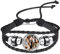 INBLUE Personalisierte Leder Armband mit Bild Inneren für Frauen Wickel Style Einstellbare Geflochtene Seil Armband mit Perlen Memorial Schmuck Geschenk für Mutter Ehefrau (Stil A - Schwarz)
