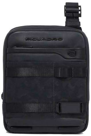 PIQUADRO Borsello porta iPad MINI in pelle_tessuto