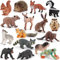 Celestia 16 Stück Waldtiere Figuren Spielzeug, Tiere Set, Waldtiere Geburtstag Deko, für Wald-Themen-Kuchenaufsätze, Kuchen Topper Cupcake Toppers, Mini Figuren Wald Tiere Figuren Miniatur
