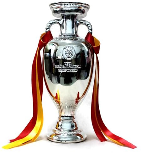 Coppa del Trofeo del Campionato Europeo di Calcio della Germania 2024 Souvenir Decorativi del Calcio per I Fan,34cm