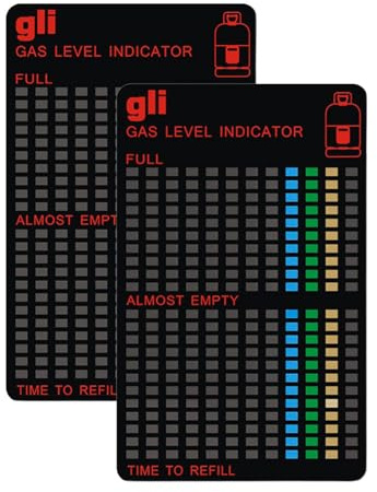 Gas Level Indicator 22 Level Scale Magnetic Level Meter Gas Level Meter Suitable for Gas Stoves with Propane or Butane Gas Bottles Gas Residue Indicator (2)