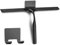 SSTOOHL 35CM Handheld Duschabzieher Mit Selbstklebe Haken, Edelstahl Glaswischer Abzieher Dusch für Badezimmer, Schwarz