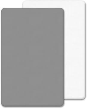 2 Spannbettlaken für Kinderbett (90 x 50 cm), hypoallergen, ultraweich, gebürstete Mikrofaser, Öko-Tex-Standard, 100 Blatt, bequeme & atmungsaktive Bettlaken für Mädchen und Jungen (90 x 50 cm, Weiß