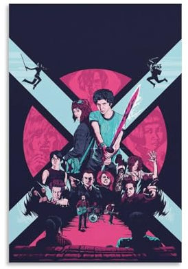 Poster Scott Pilgrim VS The World, Vintage-Filmposter, Leinwand, Wanddekoration, ästhetischer Schulbedarf, Gemälde, 20 x 30 cm