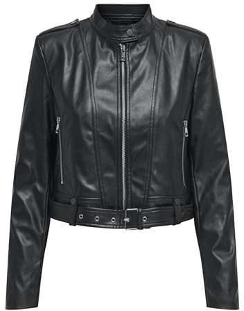 ONLY Damen Onlsadie Faux Leather Jacket Cc OTW