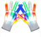 Neoreser LED Handschuhe, LED blinkende Bunte Finger Gloves als Geschenke zu Weihnachten Geburtstag und Karneval für Kinder Mädchen Junge
