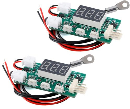Junterone 2Pcs 4-Wire Fan Temperature Speed Controller Module Board YR-1001 DC12V Fan Speed Controller Temperature Control Module