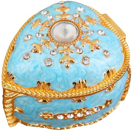 Wegiwuca Anspruchsvolle Schmuckvitrine in Herzform, Ringhalter mit Samtfutter, elegante Zubehör-Organisationsbox