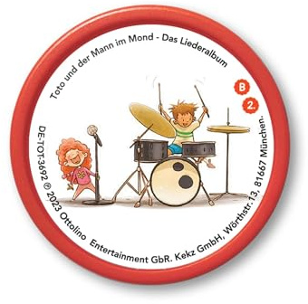 Kekz Audiochip: Toto und der Mann im Mond - Kekz 1: Liederalbum | Für Kekzhörer, Musik für Kinder ab 3 Jahren, Spielzeit ca. 42 min