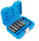 Entgoinggo 5pcs Bolt Extractor Set,Locking Wheel Nut Removal Tool,Socket Wrench Set,Locking Wheel Nut Bolt Stud Extractor Remover 3/8-5/8 Inch Deep Socket Set