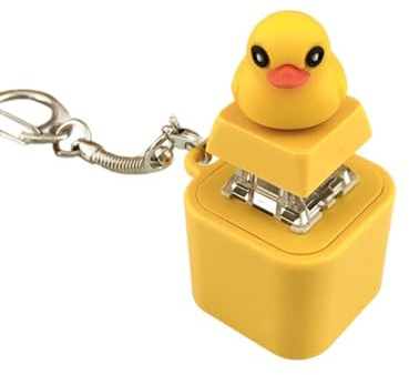 Guaber Tragbares Quietschende Ente Zappely Spielzeug LED LEGELNLEGELICHKLÜSSE