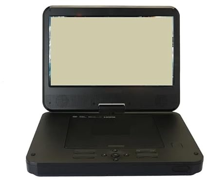 KONGMM DVD Player, Foldable Rotating Protable HD Blu-Ray DVD Player Mobile Multimedia Digital TV with 10-inch Screen