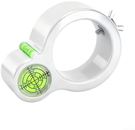 Drill Level Tool for Electric Drill – Circular Level Attachment with Bubble Vial, ABS Construction, 118 x 40 mm, for Wall Mount
