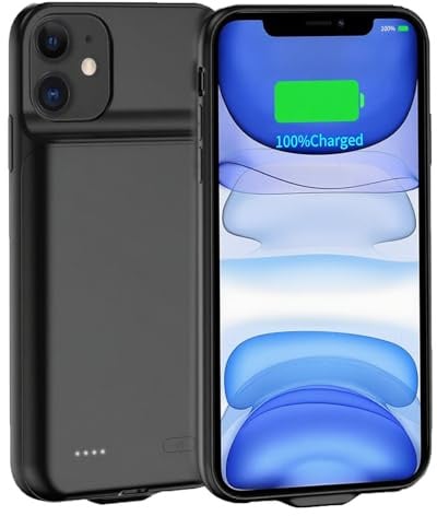 MIGAFEI Battery Case for iPhone 11, 7000 mAh Ultra-Slim Portable Extended Charger Cover for iPhone 11 Charging Case