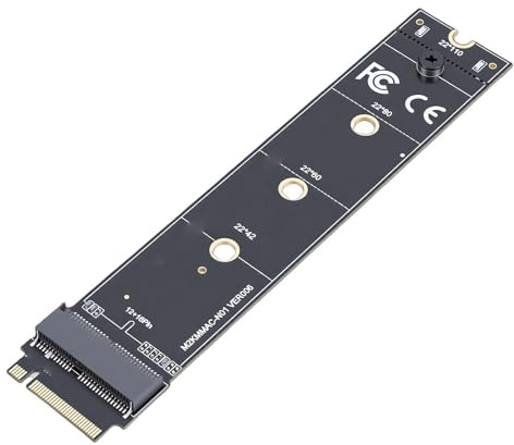 Zunate SSD to M.2 Adapter Card, 12+16 Pin to M.2 Key Converter for OS X Laptop 2013 2017 with PCIe 4.0 High Speed Support 10/11 OS X