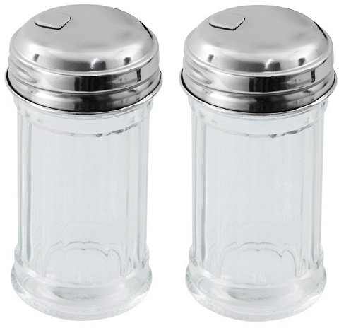 mikken 2 Mini Zuckerstreuer/Zuckerspender American Style Höhe 8,5 cm/Ø 4,5 cm