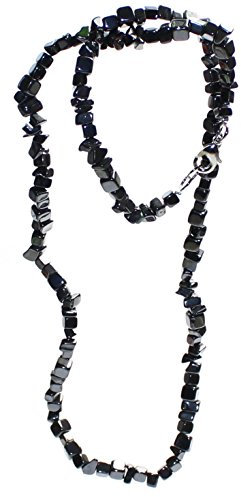 Budawi® Hämatit rek. Kette Halskette Splitter 60 cm Karabiner Verschluss