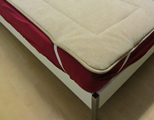 Unterbett Alpaca, Matratzenauflage, Bettauflage, Schonbezug 100% Wolle (90x200)