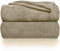 Gräfenstayn® Kuscheldecke flauschig & super weich - hochwertige Fleecedecke auch als Wohndecke, Tagesdecke, Sofadecke & Wohnzimmer geeignet - Überwurf Decke Sofa & Couch (Hellbraun, 240x220 cm)