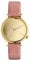 KOMONO Estelle Mirror Gold Japanische Quarz-Analoguhr für Damen mit echtem Lederarmband