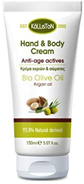Natürliche Hand Körper Creme mit Olivenöl und Arganöl 150ml Kalliston Kreta Griechenland Naturprodukt Handcreme Bodylotion