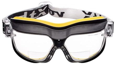 voltX GT DEFENDER Compact BIFOCAL Ventilated Safety Goggles (Clear lens +3.0), CE EN166FT Certified, Anti fog coated. Includes Microfibre carry bag.