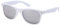 Ciffre EL-Sunprotect® Sonnenbrille Nerdbrille Brille Nerd Silber Voll Verspiegelt Weiß UV400