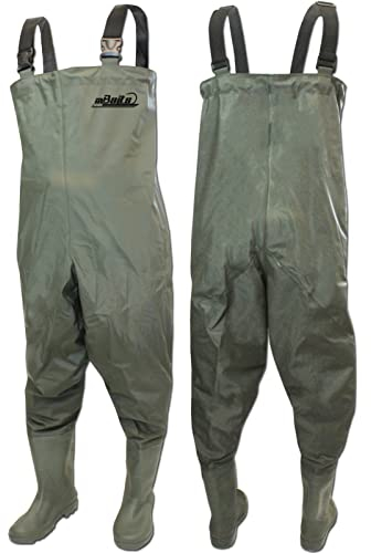 Magic Baits Wathose Wader Watstiefel Watbekleidung PVC Nylon Wasserdicht Anglerhose (46)