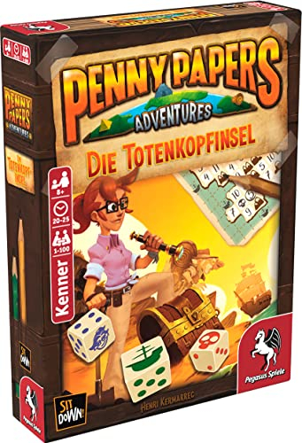 Pegasus Spiele 17651G - Penny Papers Adventures Die Totenkopfinsel, 22 x 170 x 126