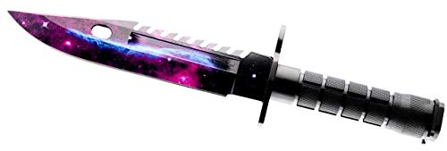 ARIKnives - Bajonett Knife Counter Skin Knife CS GO Strike Messe Jagdmesser taktisches Überlebens Camping Werkzeug Bayonet (Galaxy Black Pearl)