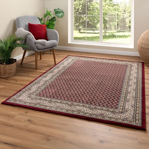 Steffensmeier Wohnzimmerteppich Classical Quality | Wohnzimmer | Beste Qualität | Orientalisch | Rot, Größe: 240x340 cm