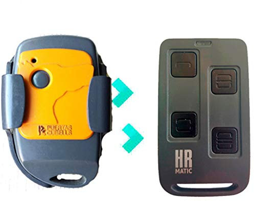 Mando de Garaje HR R4OM4P compatible con PUERTAS CUBELLS E1C DCS PLUS JCM