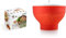 Lékué Recipiente para cocinar Quinoa, Arroces y Cereales, 1 Litro + Recipiente para cocinar Palomitas, Rojo, 20 cm