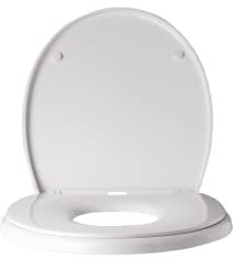 Sabichi Toilet Seat - Soft Close Toilet Seat White with Quick Release Function, Simple Top Fixing Family Toilet Seat with Child Seat Built-in - Standard Toilet Seats with Adjustable Hinges, O Shape