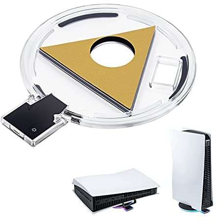 Mcbazel PS5 Led Ständer, einstellbare parallele Licht-emittierende RGB-Basis-Halterung Led PS5 Standfuß mit USB-Stromkabel(Nicht für PS5 Slim/Pro)