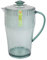Green Recycled Glass Effect Reusable Plastic Pitcher Summer Party BBQ Jug Carafe 1.7L