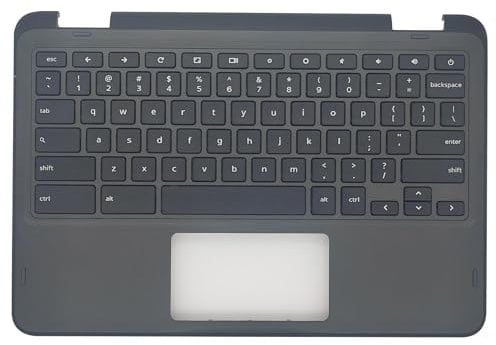 Jxjslp Replacement for DELL Chromebook 11 3100 2 in 11.6'' Laptop Upper Case Palmrest with Keyboard Assembly 34Y6Y 034Y6Y AP2FD000300