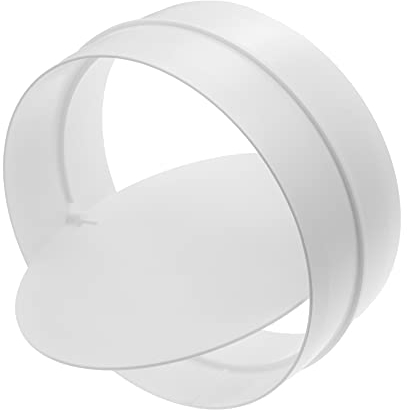 Vent Systems Ø150 mm Kunststoff Inline Backdraft Dämpfer. Schließen Sie den Abluft- oder Badezimmerlufttrockner und die Leitungen mit der Rückschlagklappe an. HLK-, Heizungs-, Kühlungs-, Küchen-.