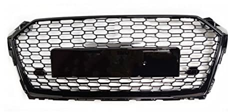 JUDHA Für A5/S5 B9 2017 2018 2019 Frontstoßstangengitter Mittelverkleidung Styling Oberer Grill (für RS5-Stil)