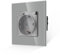 JIMEIDA Einzelsteckdose in Grau 16Amp Glas Steckdosen mit Wasserdichtem Deckel 86 * 86mm,250V,1 Fach