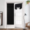 ZHhan Tende per porte francesi, isolamento termico, oscuranti, per porte in vetro, casa e ufficio, 66 x 173 cm, nero, 1 pannello