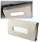JNNJ Taschentuchbox, Taschentuchspender Für Auto-Sonnenblende, Leder Taschentuchbox Taschentuchspender Auto Visier, Taschentuchbox Für Auto-Sonnenblende(Beige)