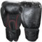 BUDDHA FIGHT WEAR Fantasy Mexican Boxhandschuhe, Schwarz, Muay Thai, Kick Boxing, Kunstleder, geruchshemmendes Innengewebe, verstärkte Naht (Schwarz und Mattschwarz, 10 Unzen)
