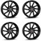 4x Borbet Felgen VTX 8x18 ET45 5x108 black glossy kompatibel mit Toyota Proace City Verso