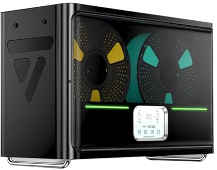 Caja Seca De Filamentos Para Impresora 3D, Deshidratador De Filamentos De 4 Bobinas De Gran Espacio Con Pantalla Táctil LED, 3 Ventiladores Incorporados, Para PLA TPU PETG ABS