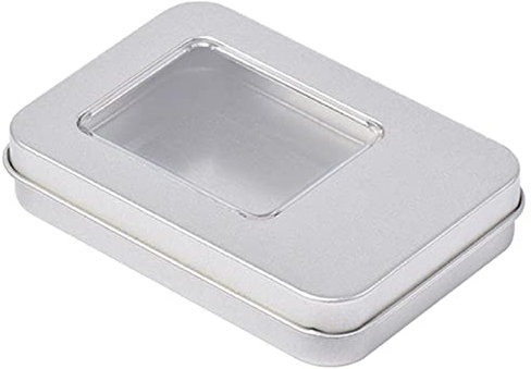 Ldabrye Rechteckige Metall-Karten-Box, Spielkartenbehälter, Schmuckaufbewahrung für Koffer, Verpackung, Spiele, leere Aufbewahrungsbox