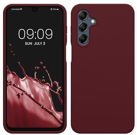 kwmobile Case Compatible with Samsung Galaxy A16 5G Case - TPU Silicone Phone Cover with Soft Finish - Bordeaux Violet